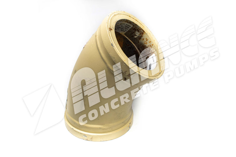 5″ METRIC X 45° ELBOW, 4.4″, CON FORMS TW250