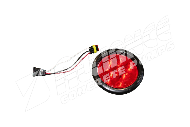 4″ RED, ROUND, LED TAIL LIGHT