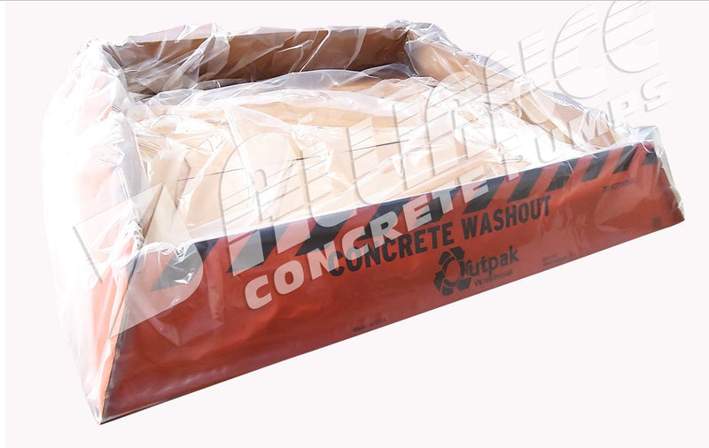 FREESTANDING FIBERBOARD WASHOUT CONTAINMENT