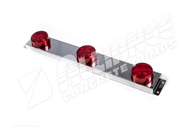 2″ ROUND, RED, LIGHT BAR