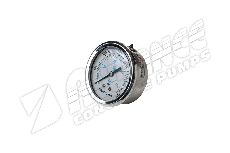 200 BAR GAUGE, REAR MOUNT, PUTZMEISTER