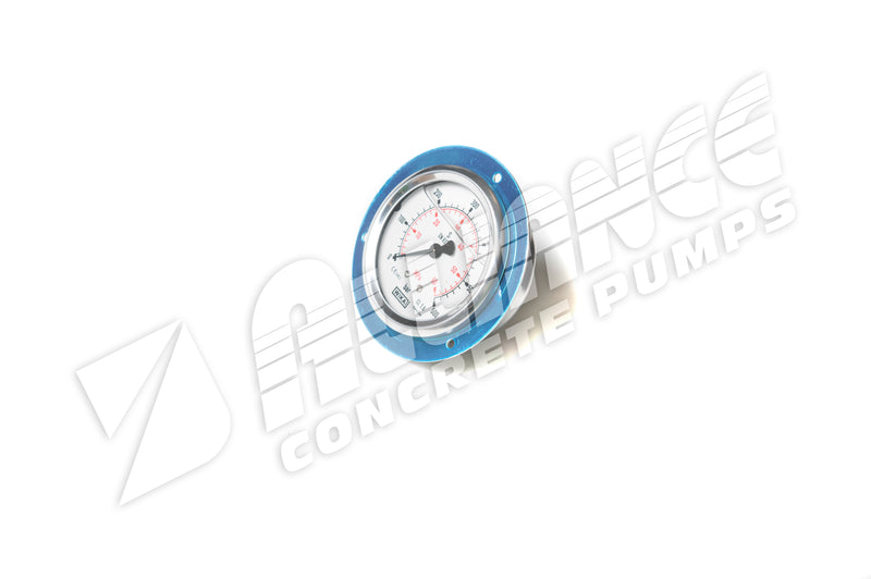 PRESSURE GAUGE 600 BAR, BACK MOUNT
