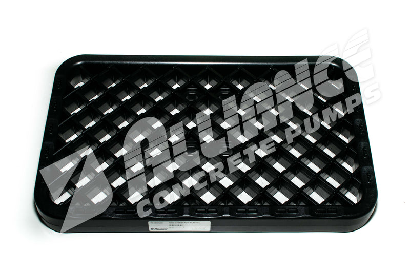 BLACK PLASTIC STEP TREAD- TOP ONLY