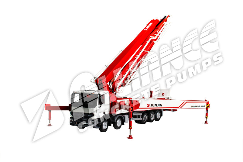 JUNJIN DIECAST CONCRETE PUMP MODEL (RED)