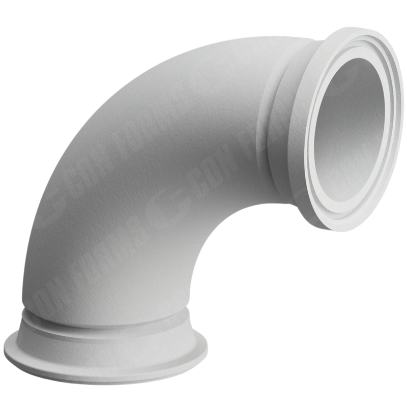 Guardian Cast Manganese Backend Elbow – Cast Manganese Boom Elbow | ID: DN150/5.75″ to 5.43″ Reduction | BA: 90.00° | M/F | 281 x 286mm | HT