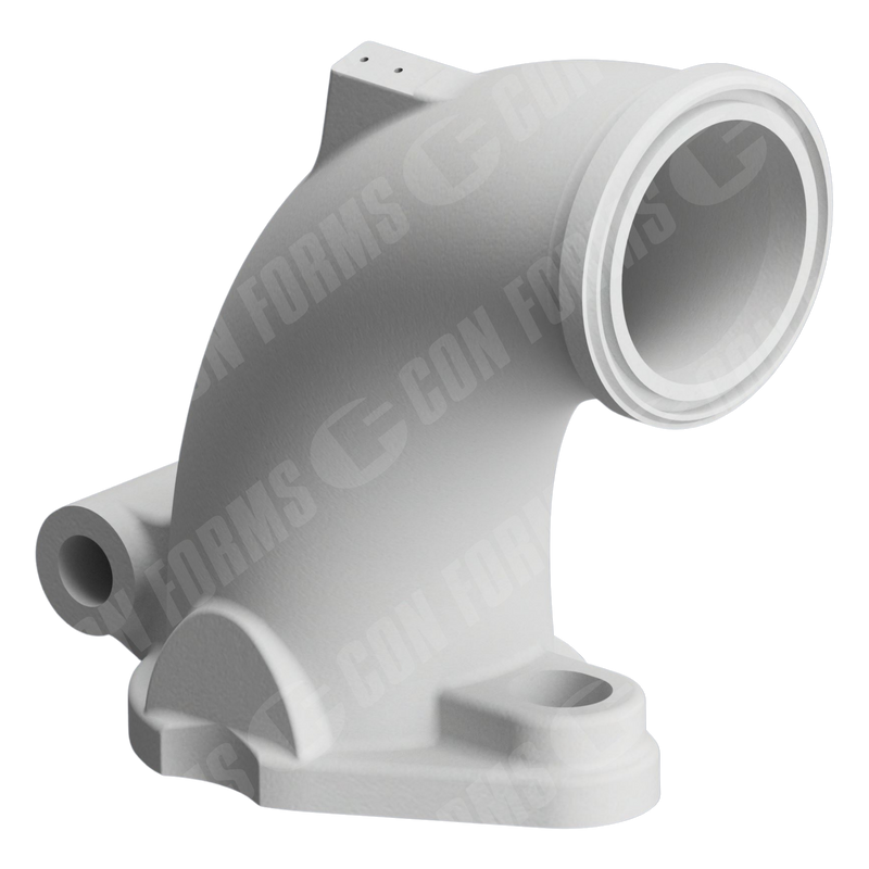 Guardian Hinged Valve Outlet (Swingout Elbow) – Hinged Valve Outlet | DN150/6″ – DN180/7″ | Schwing Male | BA: 90.00° | 369x313mm | 12° tilt
