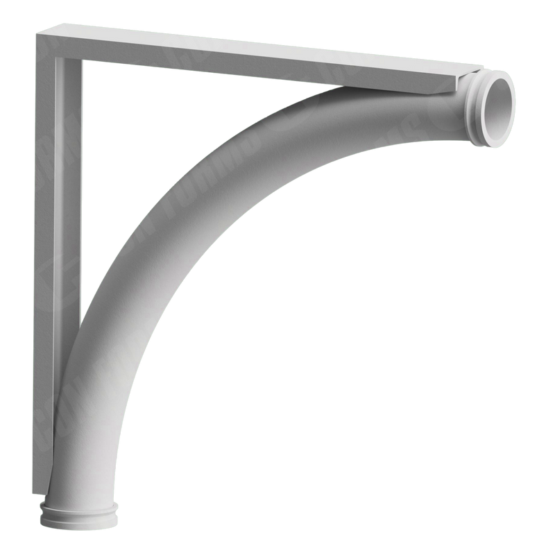Placing Elbow/Bend With Outside Bracket – Placing Elbow/Bend | With Outside Bracket | ID: DN127/5″ | WT: 0.25 | BA: 90 | CLR: 48  | End: Hevi-Duty™ | HT