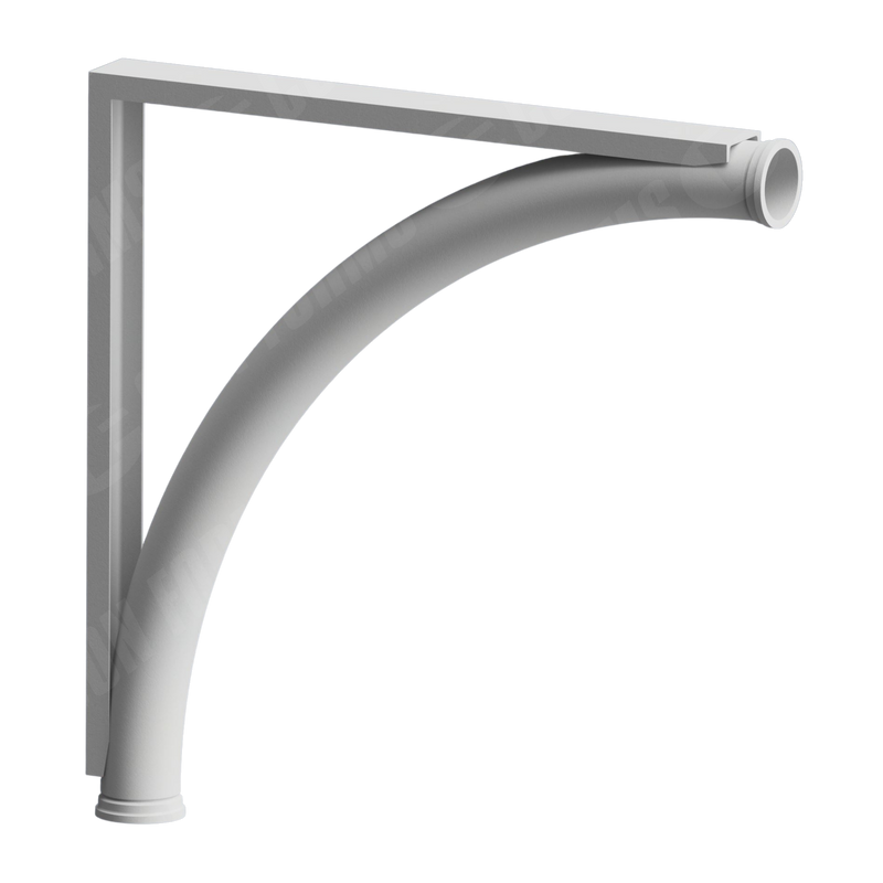 Placing Elbow/Bend With Outside Bracket – Placing Elbow/Bend | With Outside Bracket | ID: DN127/5″ | WT: 0.5 | BA: 90 | CLR: 24  | End: Hevi-Duty™ Cham | HT