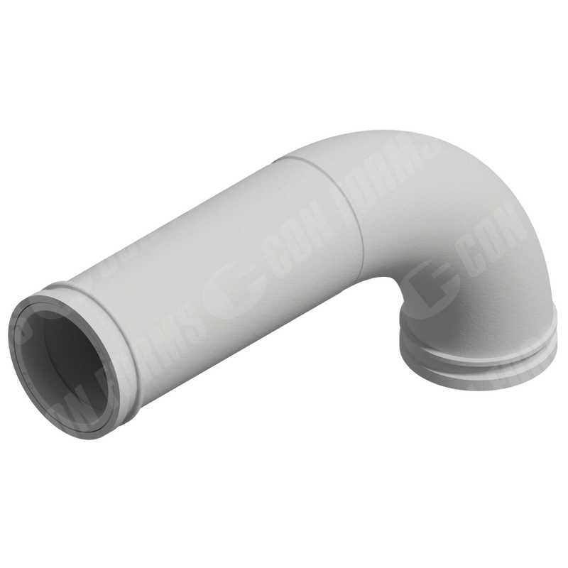 CCI-Lined Boom Elbow – CCI-Lined Boom Elbow | ID: DN125/4.8″ | BA: 90.00° | Metric | Tan: 14.7″ | 275 x 615 | w/o Fins