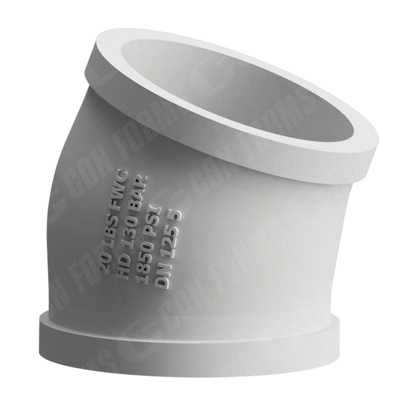 CCI-Lined Boom Elbow – CCI-Lined Boom Elbow | ID: DN125/4.8″ | BA: 30.00° | Metric | 8.8″ HGT