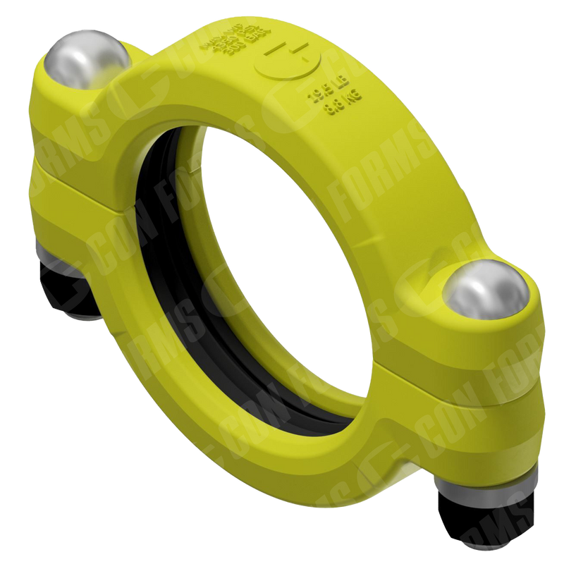 Two-Bolt Coupling/Clamp – Coupling/Clamp | Two-Bolt | ID: 5″ | HD | w/ grease fiting & gasket