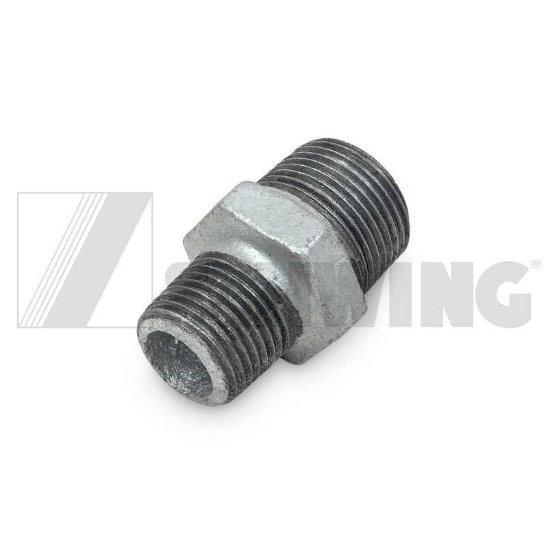 Double Nipple En 10242 N8-  3/4X1/2-Zn-A | Weight: 2 lbs | Dimensions: 47 X 38 X 32 MM | Brand: SCHWING