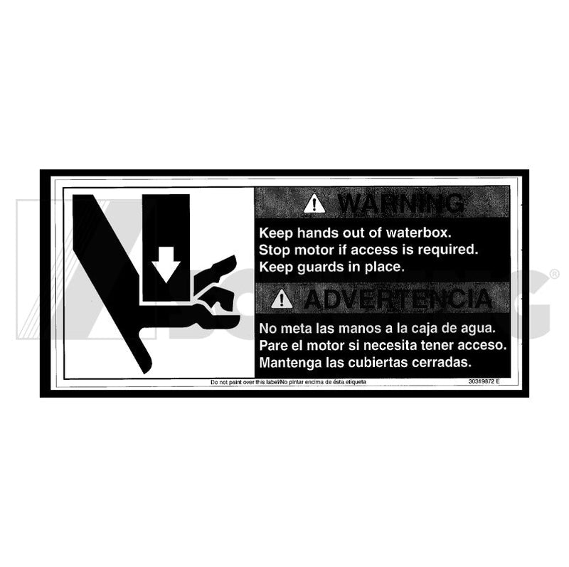 Decal - Danger Do Not Place Hands In | Weight: 2 lbs | Brand: SCHWING