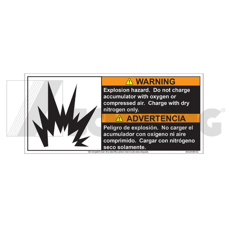 Decal - Warning Explosion Hazard. Do Not | Weight: 2 lbs | Brand: SCHWING