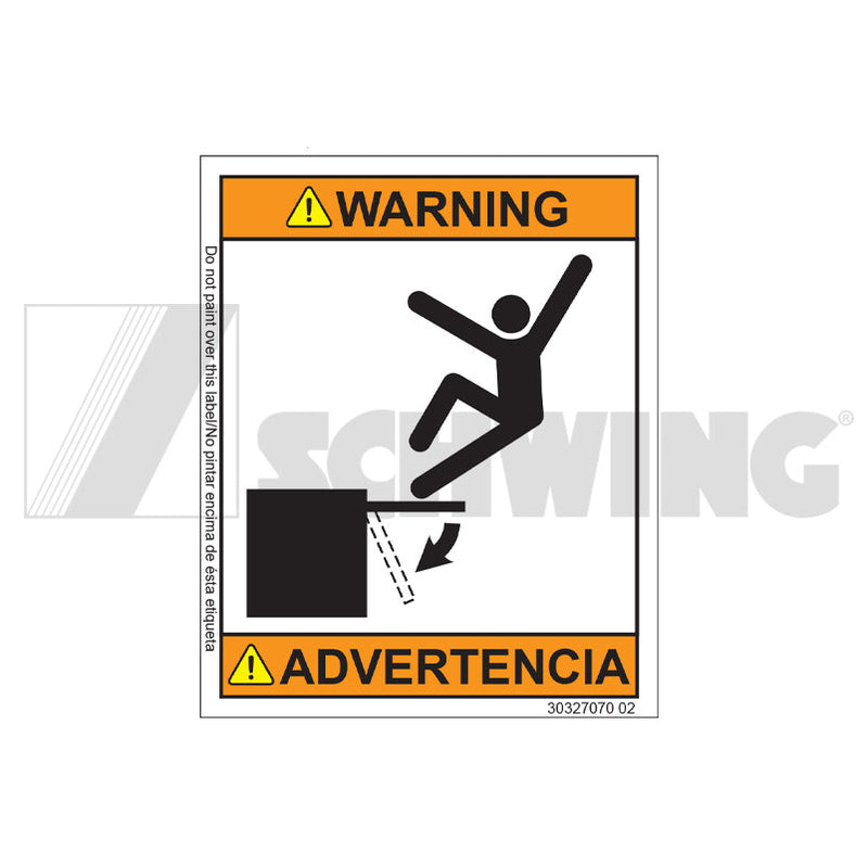 Decal - Warning No Step | Weight: 2 lbs | Brand: SCHWING