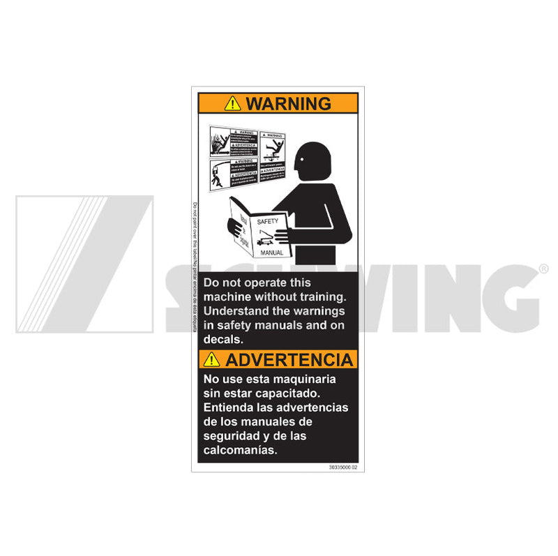 Decal - Do Not Operate Machine | Weight: 2 lbs | Brand: SCHWING