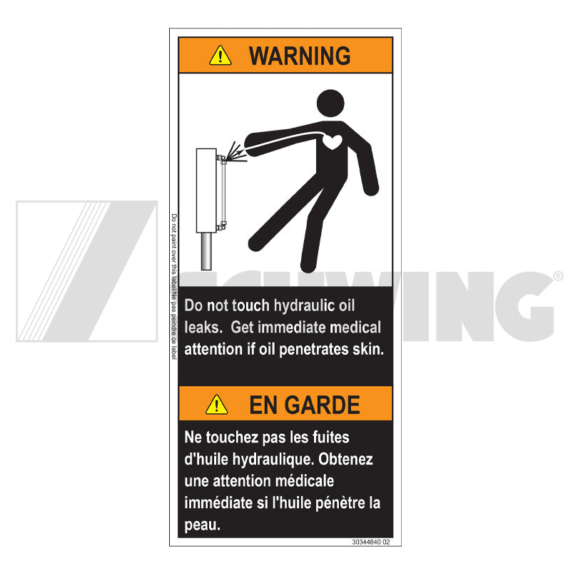 Decal - Warning, Oil Leaks - Ansi Z535 | Weight: 2 lbs | Brand: SCHWIN ...