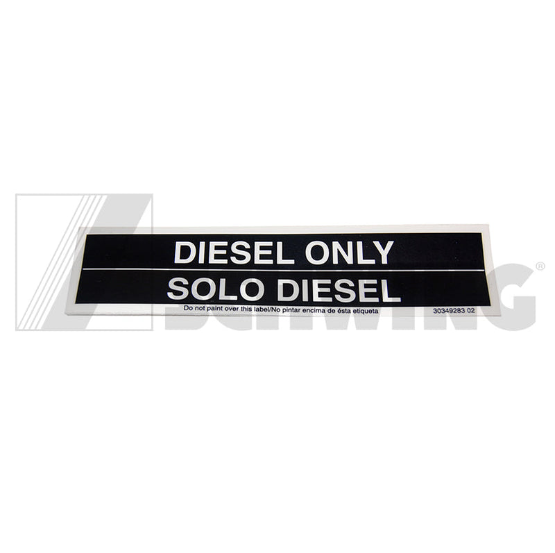 Decal - Diesel Only | Weight: 2 lbs | Brand: SCHWING