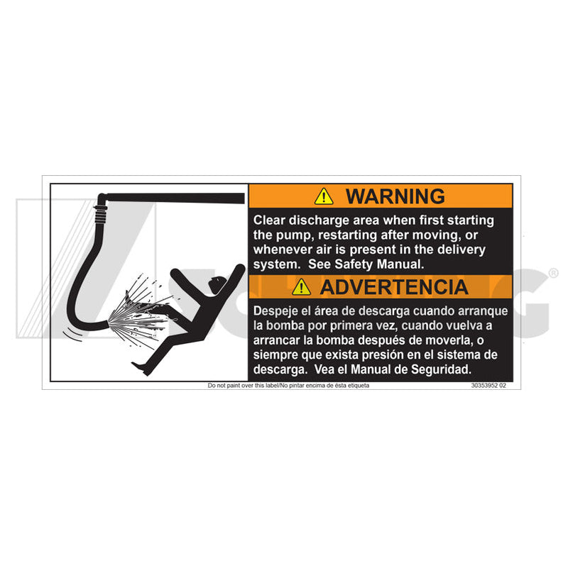 Decal , Clear Discharge Area | Weight: 2 lbs | Brand: SCHWING