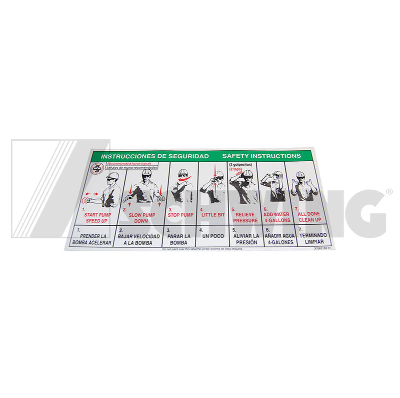 Decal - Hand Signals, Cpma 0038 (Q7C12) | Weight: 2 lbs | Brand: SCHWING
