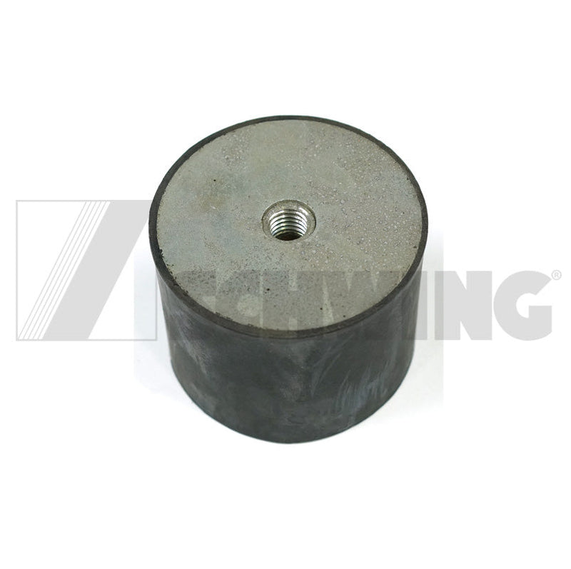 Parts - Buffer 55H 75W Single Hole M12 | Weight: 3 lbs | Dimensions: 55 X 76 X 76MM | Brand: SCHWING
