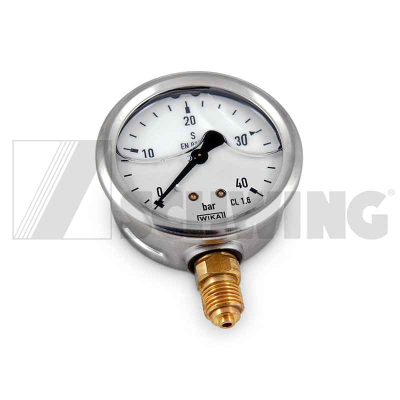 Gauge - Hyd, Pressure (Bt) 0-40 Bar | Weight: 2 lbs | Dimensions: 68 X 90 X 30MM | Brand: SCHWING