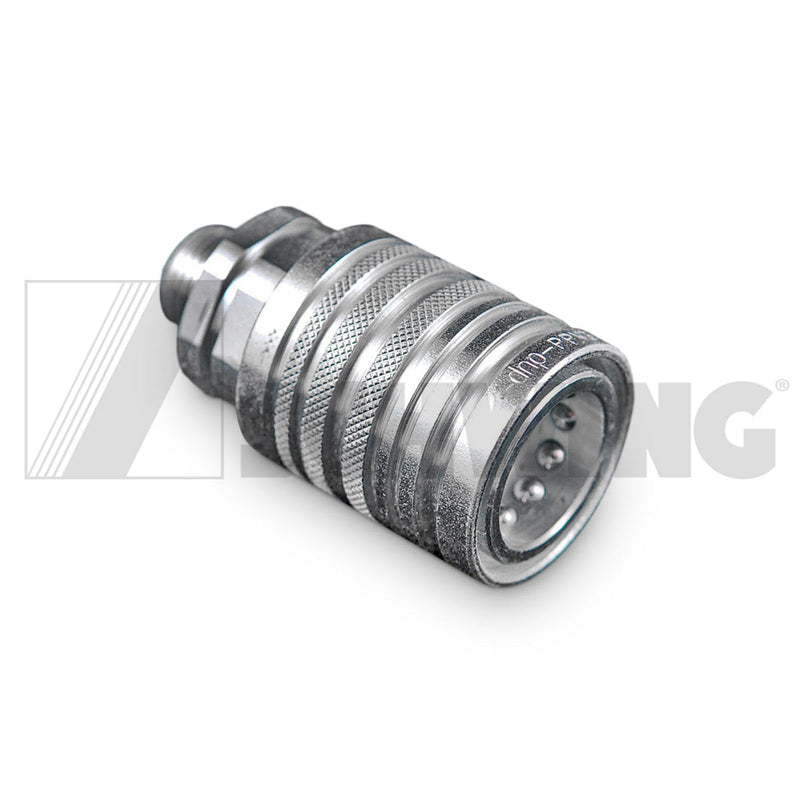 Fitting - Hyd, Quick Disconnect 12Mm | Weight: 2 lbs | Dimensions: 38 X 38 X 70MM | Brand: SCHWING