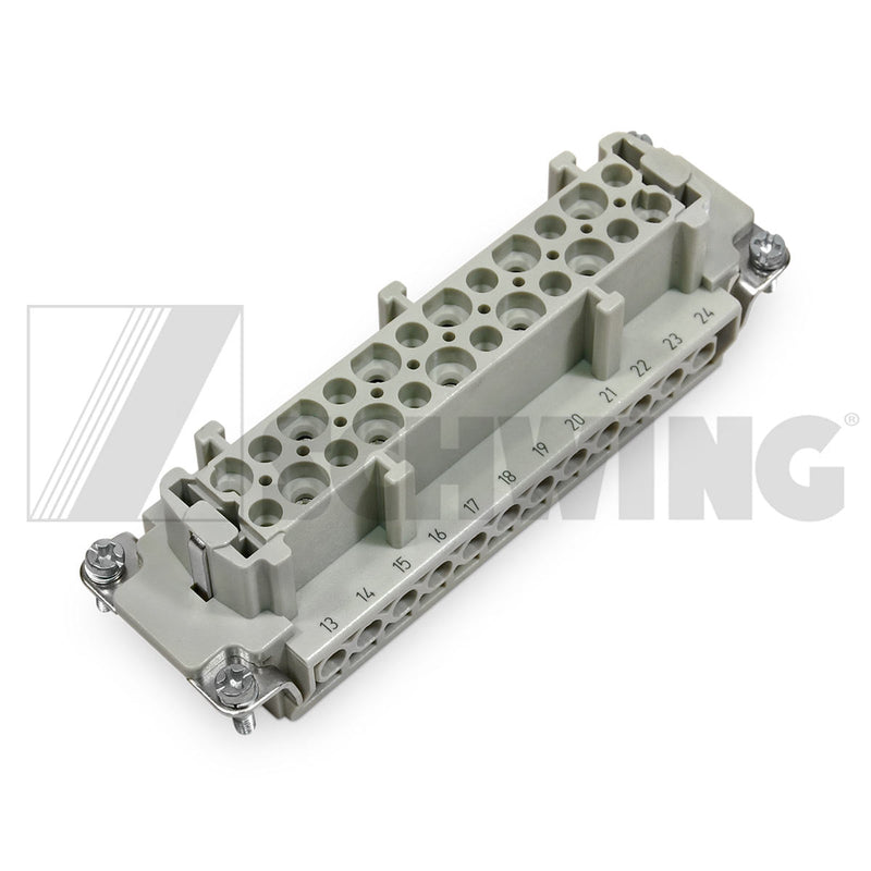 Cont - Connector, 24 E 16A 500V | Weight: 2 lbs | Dimensions: 112 X 35 X 35 MM | Brand: SCHWING
