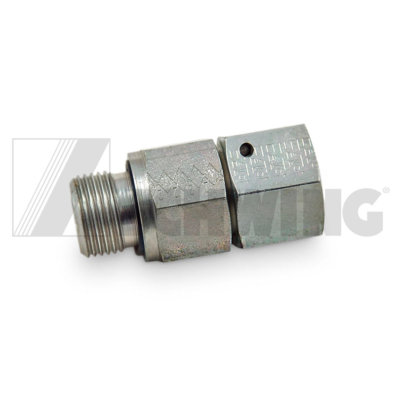 Fitting - Hyd, Egesd 12-Lr X 3/8"-Wd | Weight: 2 lbs | Dimensions: 25 X 25 X 47MM | Brand: SCHWING