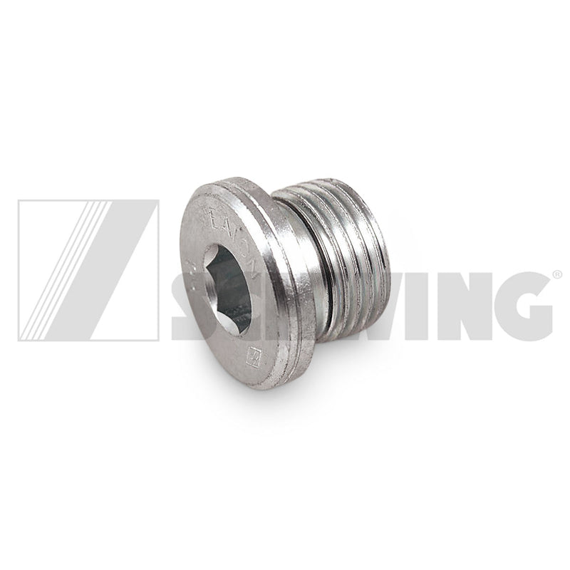 Fitting - Hyd, Plug Locking 1/2" V S-R | Weight: 2 lbs | Dimensions: 19 X 27 X 27MM | Brand: SCHWING