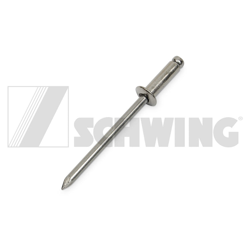 Rivet - Blind Din 7337 A 4 X 12 X A2/A2 | Weight: 1 lbs | Dimensions: 53 X 7 X 7 MM | Brand: SCHWING