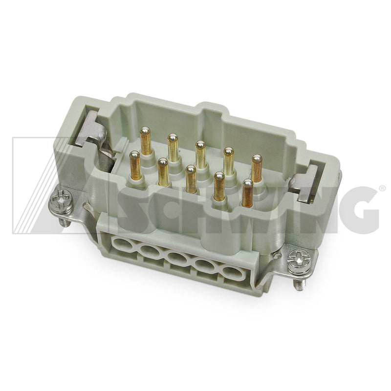 Harn - Plug, Insert 10 Pol 10 X 2.5Qmm | Weight: 2 lbs | Dimensions: 65 X 35 X 33 MM | Brand: SCHWING