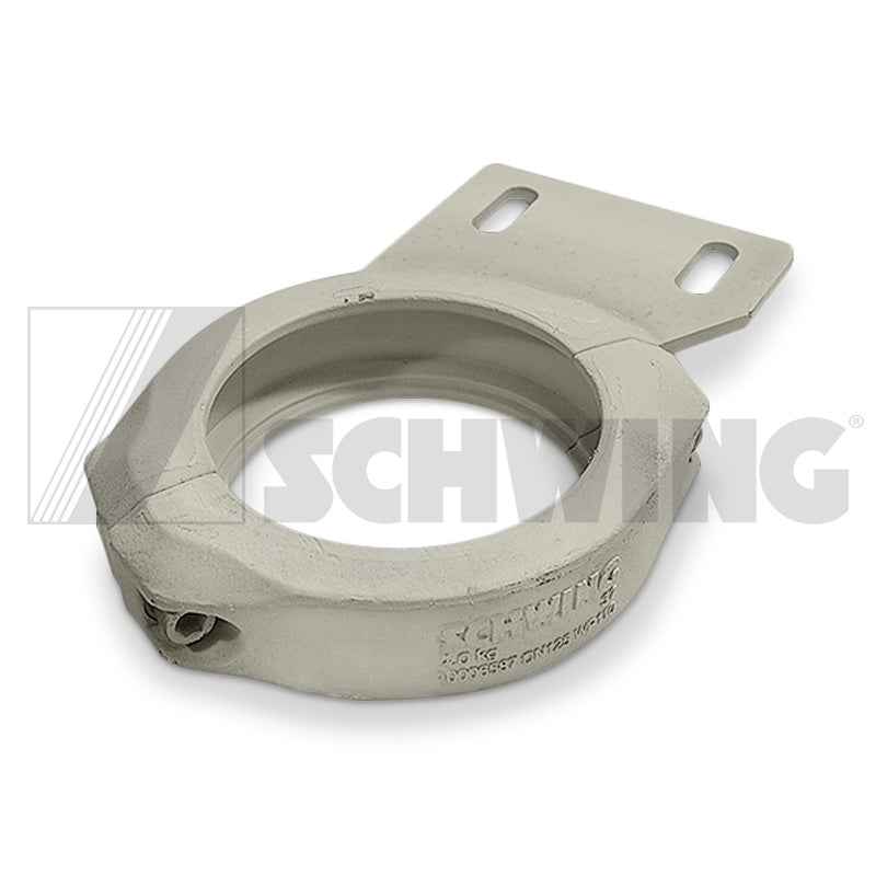 Clamp - Pipe, 5 1/2" W/Flange, Angled, 7 | Weight: 12 lbs | Dimensions: 327 X 190 X 52 | Brand: SCHWING