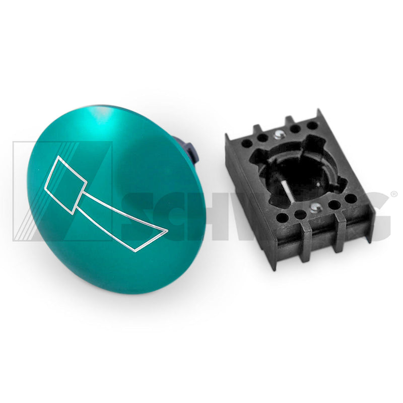 Oper - Push-Button, Green D=55 W/Horn | Weight: 2 lbs | Dimensions: 55 X 55 X 55MM | Brand: SCHWING