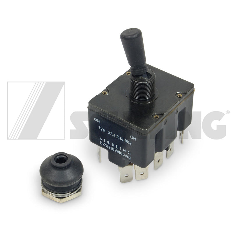 Flip Switch 0-14 Poles 28V Dc. D=13 | Weight: 2 lbs | Dimensions: 100 X 80 X 40 MM | Brand: SCHWING