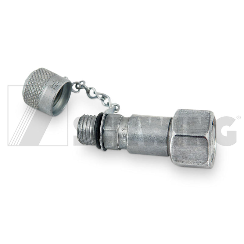 Fitting - Hydraulic, Test Port (Q2A07) | Weight: 2 lbs | Dimensions: 21 X 21 X 62MM | Brand: SCHWING