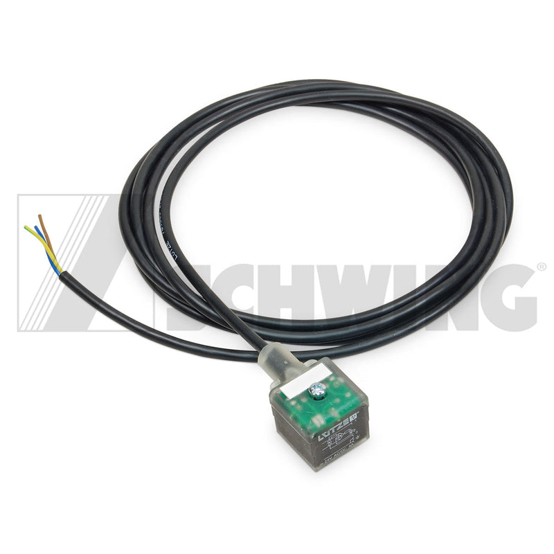 Harn - Angle Plug, Lighted 24V (Q3A18 | Weight: 2 lbs | Dimensions: 170 X 170 X 35 MM | Brand: SCHWING