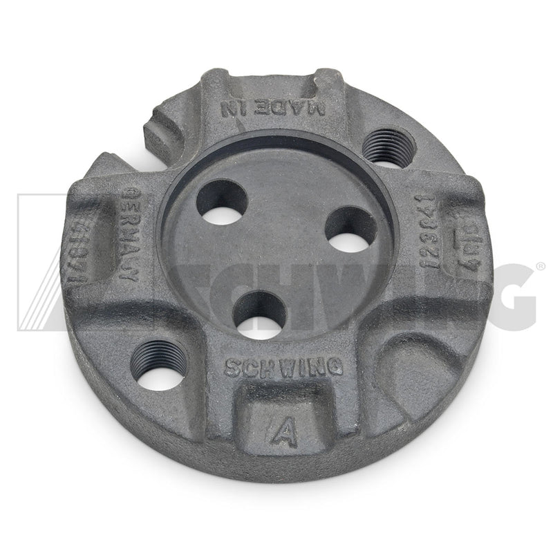 Plt - Machined, Coupling Flange For Pist | Weight: 8 lbs | Dimensions: 145 X 145 X 40 MM | Brand: SCHWING