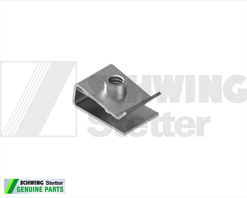 Nut - Clip-On, M 6 - Galvanized | Weight: 2 lbs | Brand: SCHWING