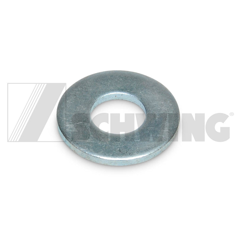 Washer - Flat, 1/4" Uss - Fe/Zn 3At | Weight: 1 lbs | Dimensions: 19 X 19 X 2 | Brand: SCHWING