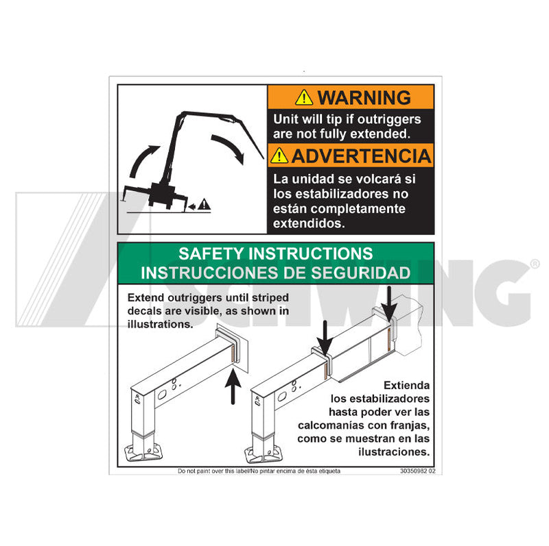 Decal - Warning/Instruct Combo | Weight: 2 lbs | Brand: SCHWING