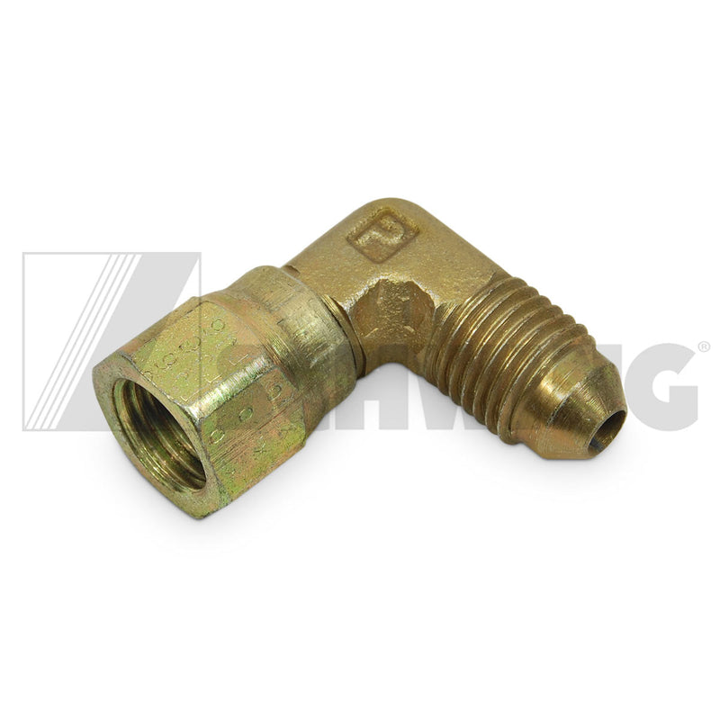 Fitting - Hyd 90° Elb #4 Swiv X #4 37° | Weight: 2 lbs | Dimensions: 31 X 31 X 16 MM | Brand: SCHWING