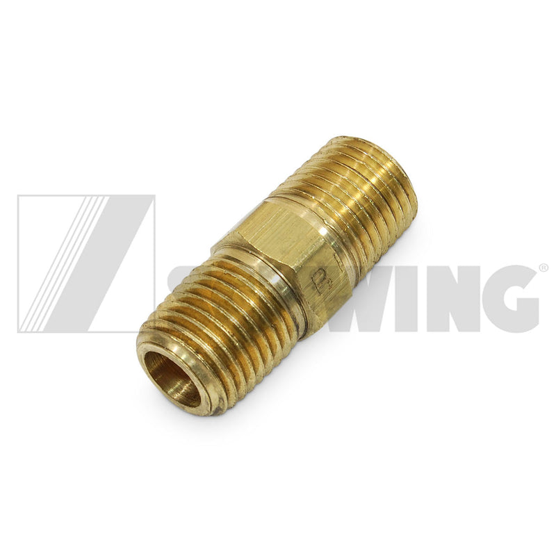 Fitting - Hyd, Hex Nipple 1/4" Npt-Brass | Weight: 2 lbs | Dimensions: 36 X 18 X 16 | Brand: SCHWING
