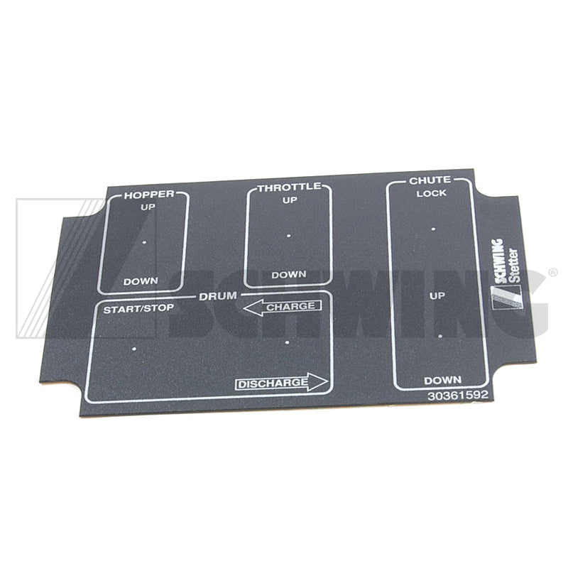 Decal - Mixer Cable Remote Box New Style | Weight: 2 lbs | Dimensions: 70X105MM | Brand: SCHWING