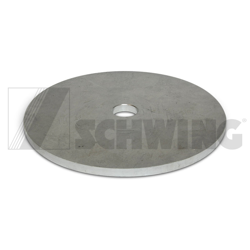 Spacer P88 1/4"Thck Alum | Weight: 2 lbs | Dimensions: 150 X 150 X 7 MM | Brand: SCHWING