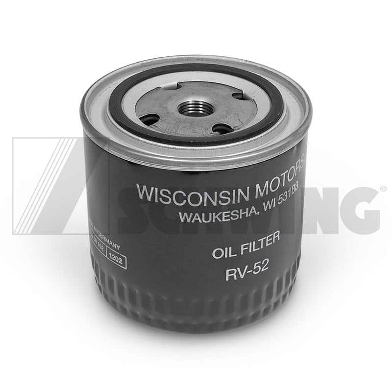Filter - Oil, Spin-On, For Vh4D Wisconsi | Weight: 2 lbs | Dimensions: 105 X 105 X 105 MM | Brand: SCHWING