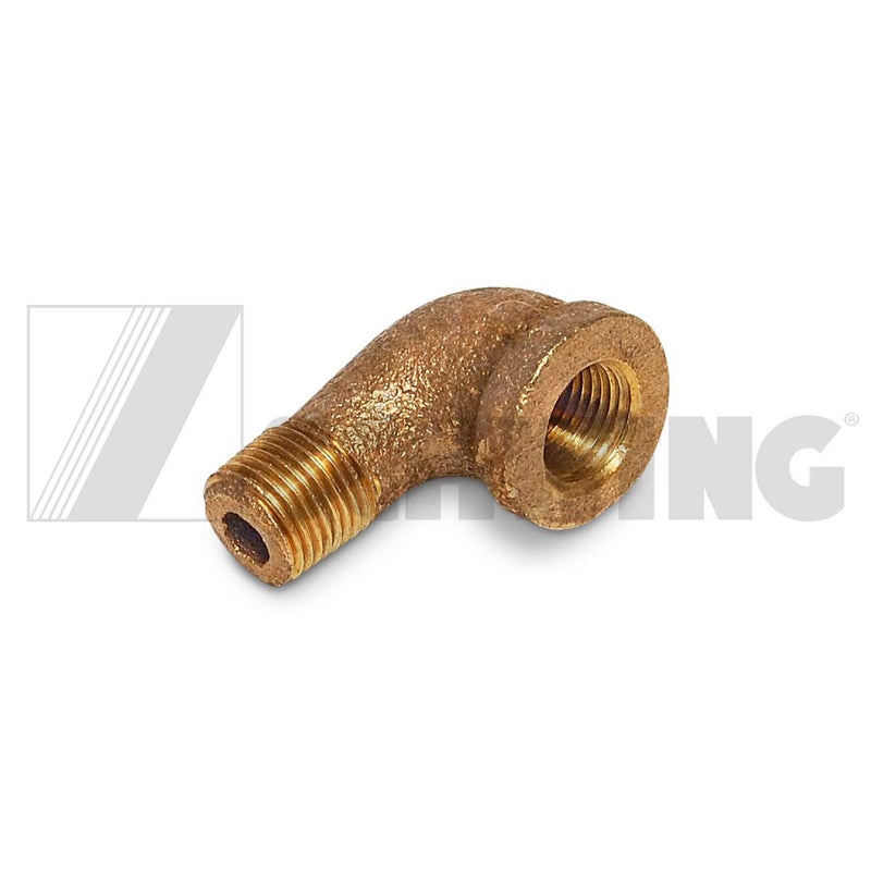 Fitting - Elb, 90° Street 1/8" Mpt Brass | Weight: 2 lbs | Dimensions: 32 X 18 X 17 MM | Brand: SCHWING