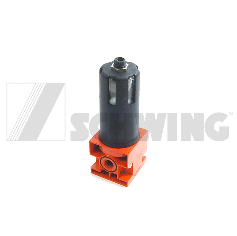 Filter - Water Separator, 5 Micron, 1/4 | Weight: 4 lbs | Dimensions: 65X65X195MM | Brand: SCHWING