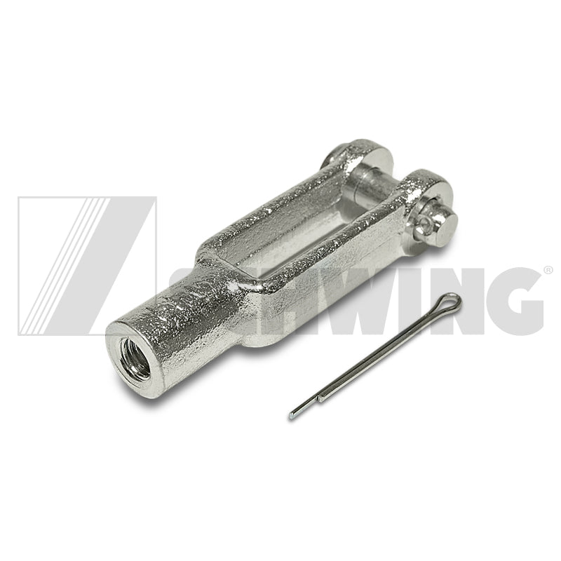 Parts - Yoke End Adjustable W/Pin 1/4" | Weight: 2 lbs | Dimensions: 75 X 35 X 15 MM | Brand: SCHWING