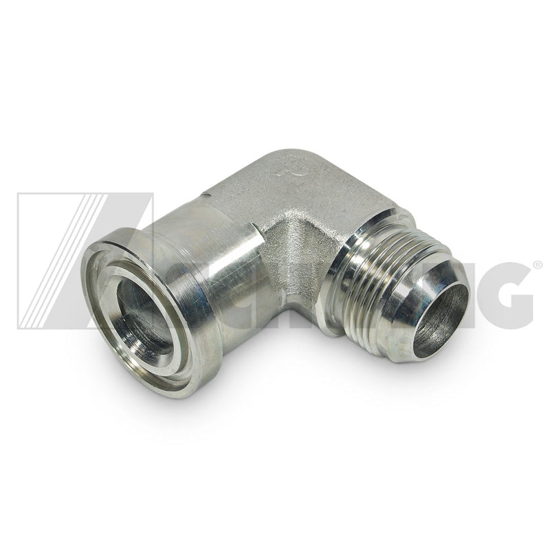 Fitting - Hyd, Elb 90 Deg 1" Flange 61 | Weight: 3 lbs | Dimensions: 75 X 75 X 45 MM | Brand: SCHWING